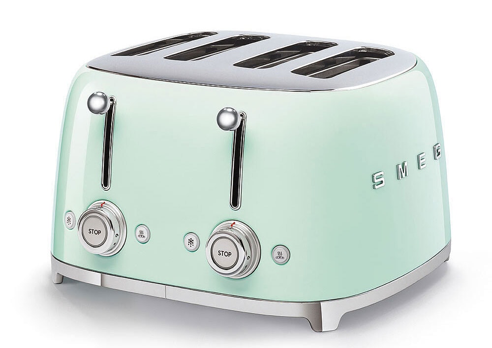 SMEG Toaster 4-Schlitz Retro Pastellgrün