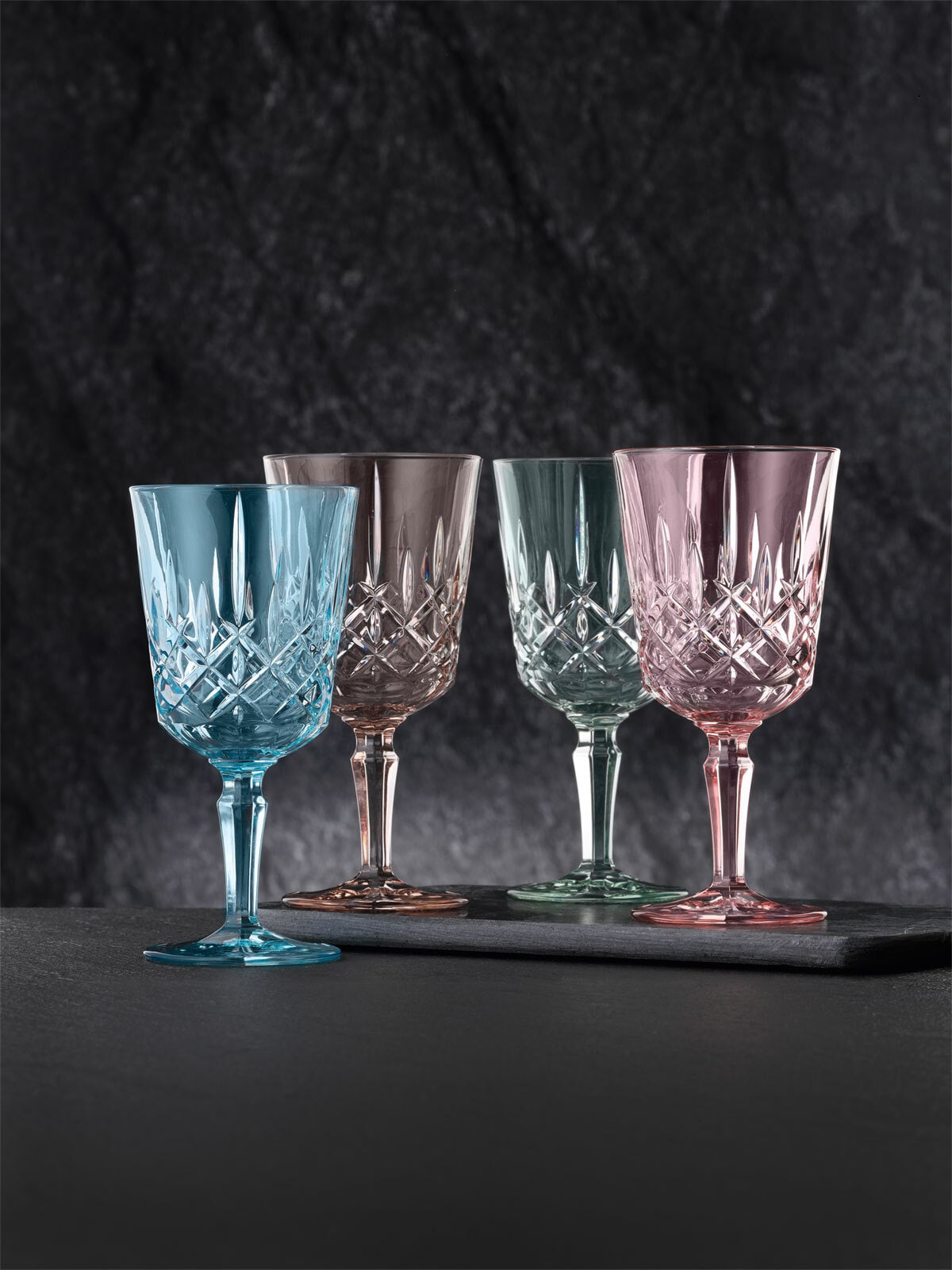 Nachtmann Cocktail- / Weinglas NOBLESSE 2er Set taupe Kristallglas