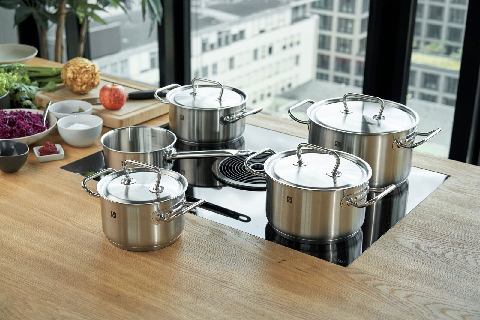 ZWILLING Topf-Set TWIN CLASSIC 5-teilig Edelstahl silber 