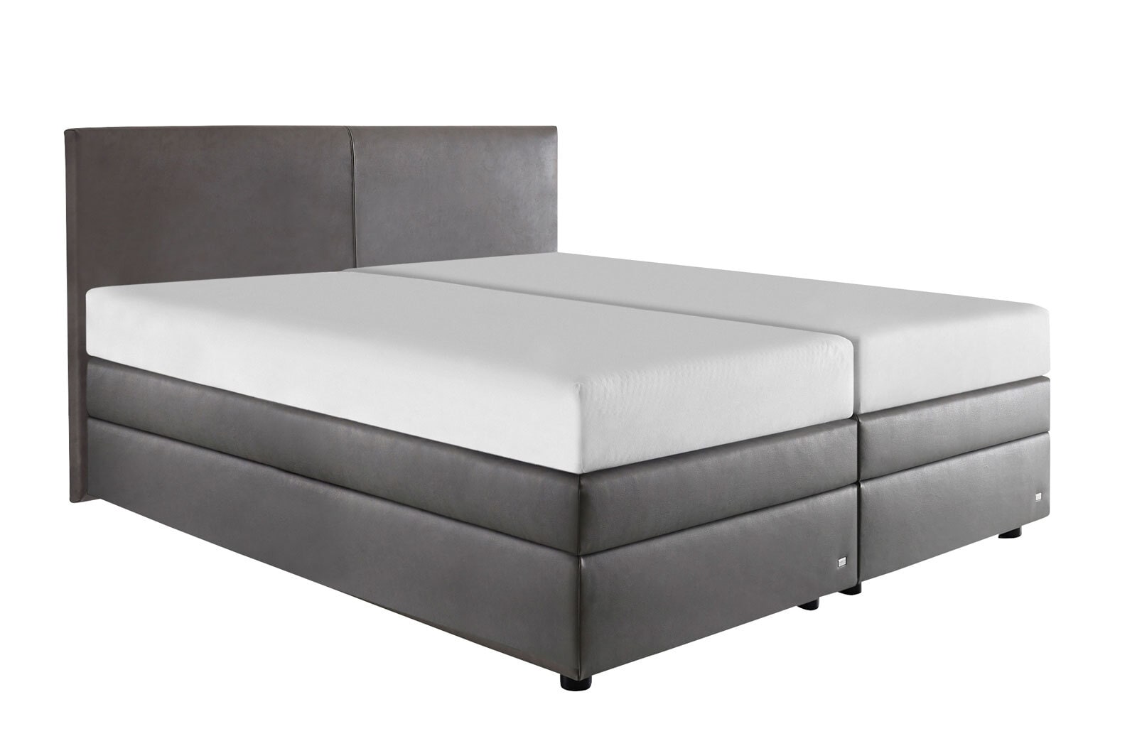 ruf Boxspringbett BELLEVUE 180 x 200 cm mittelgrau