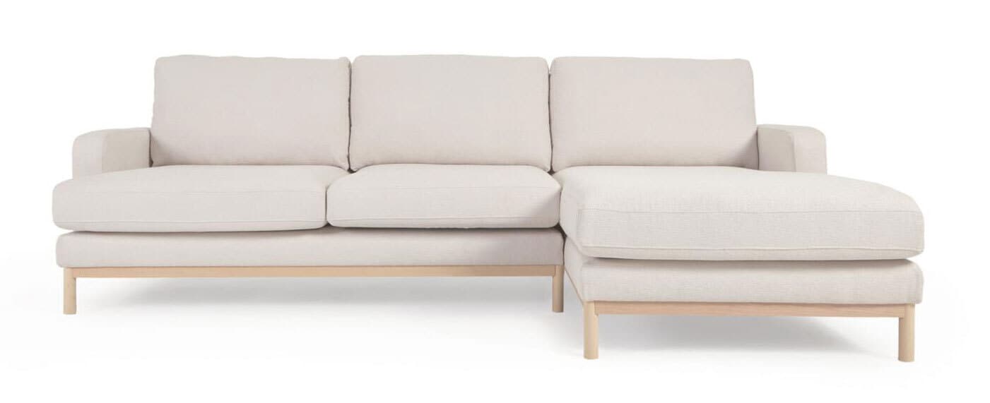 Kave Home Ecksofa MIHAELA 264 x 154 cm weiß