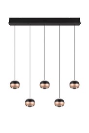 TRIO LED Balkenpendel TRS ORBIT 100 cm schwarz /coffee