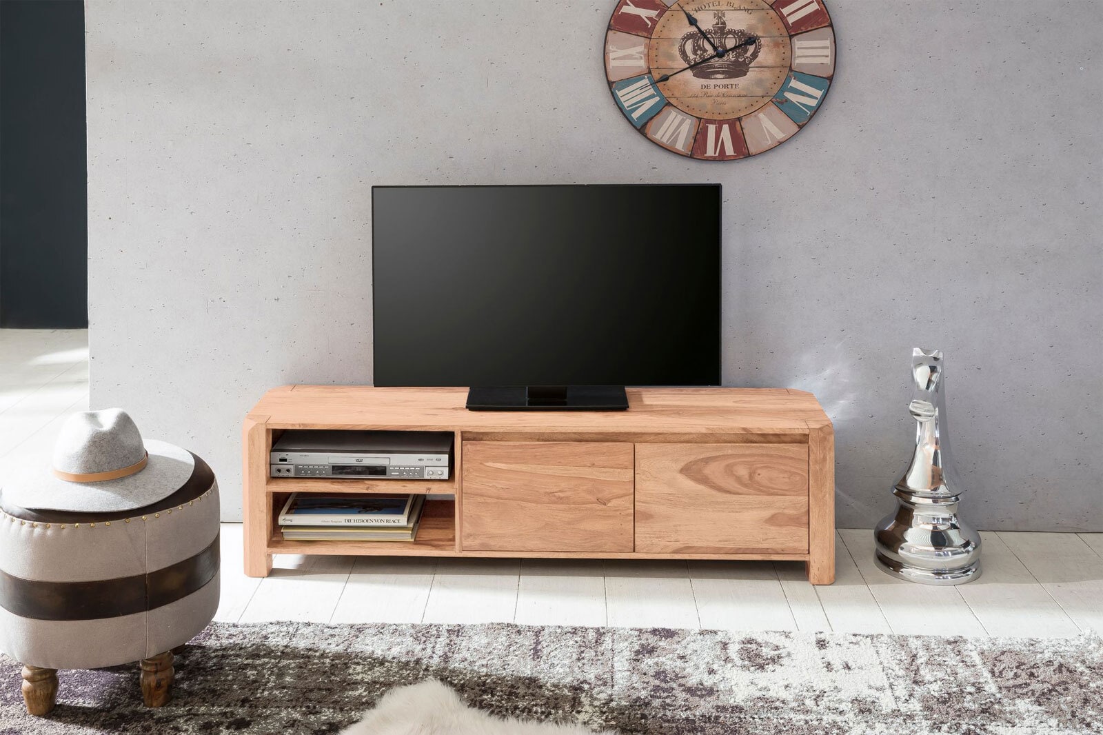 TV-Lowboard 140 x 40 cm Akazie