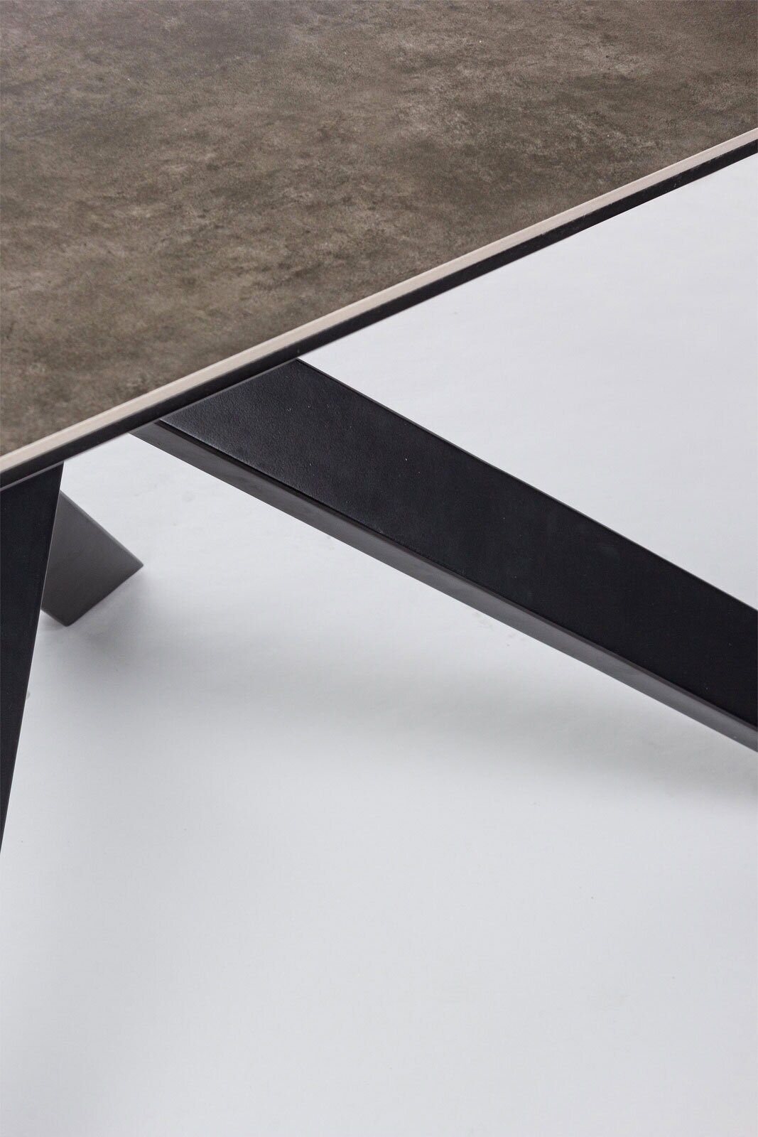 INTERhome Tisch MESSIER 180 x 90 cm grau/schwarz