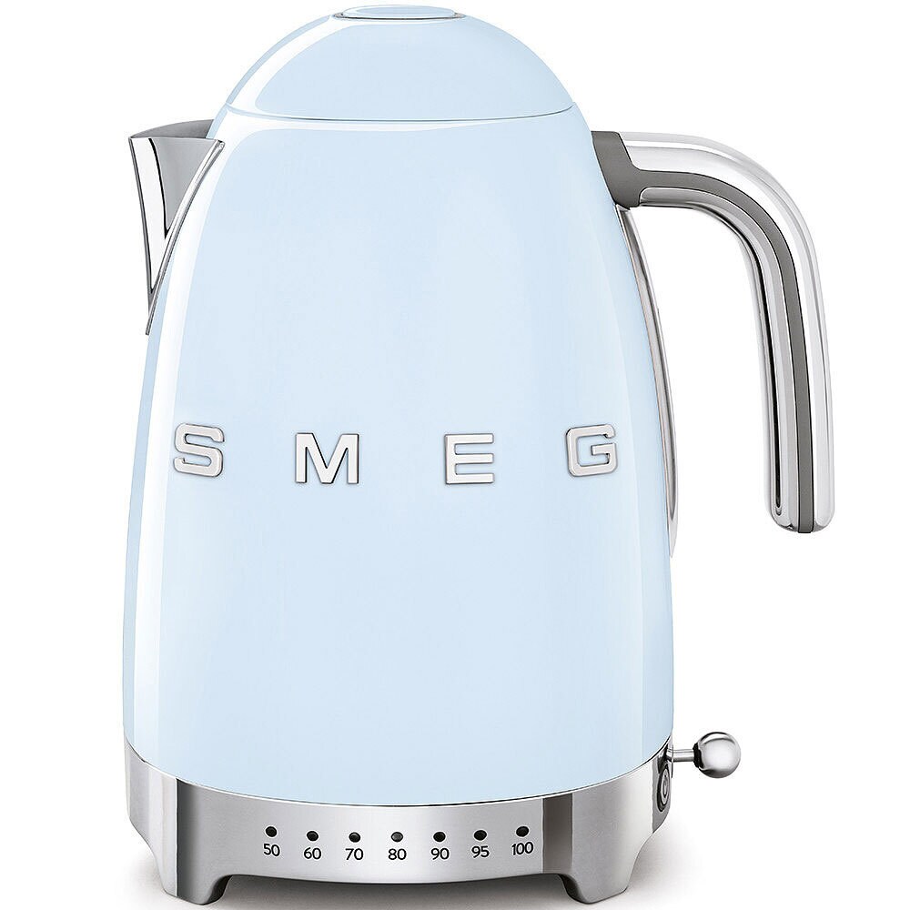 SMEG Wasserkocher 1700 ml variable Temperatursteuerung Pastellblau