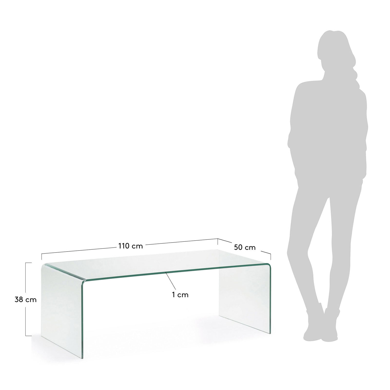 Kave Home Couchtisch BURANO 110 x 50 cm