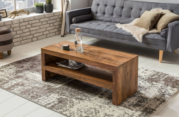 Couchtisch 110 x 45 cm braun