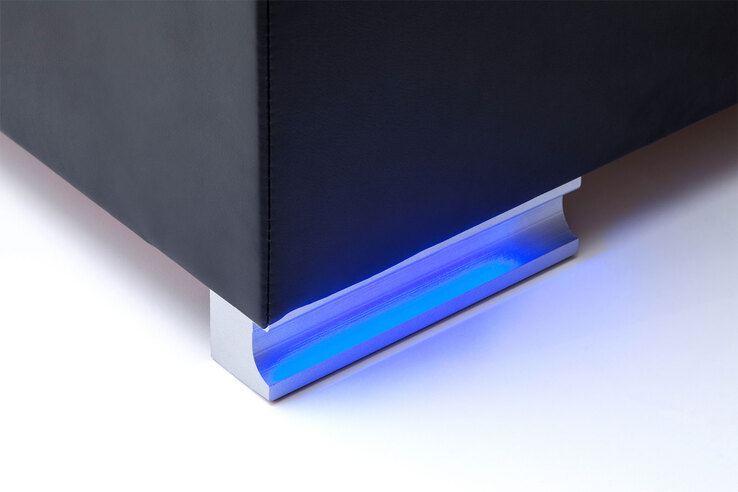 Boxspringbett LAS VEGAS 140 x 200 cm schwarz