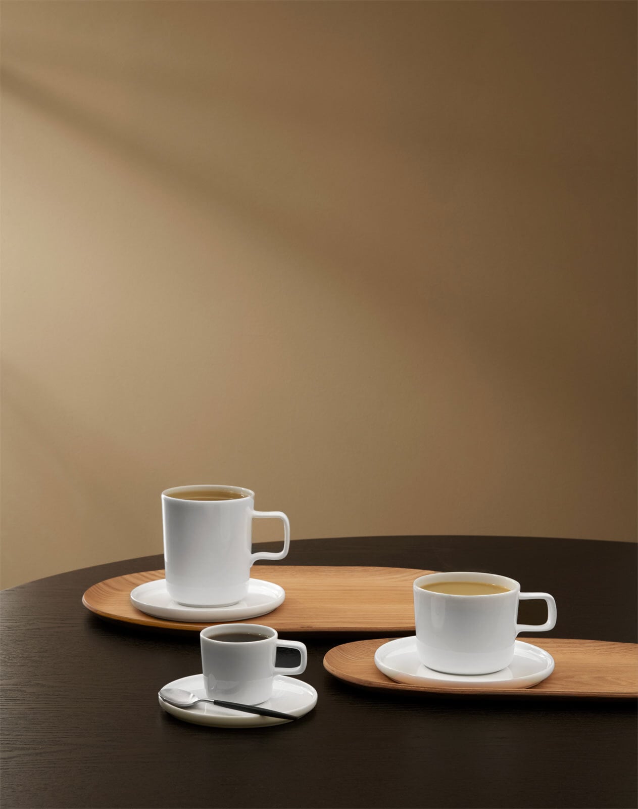 ASA Kaffeetasse OCO mit Untertasse 6er Set Weiß Keramik