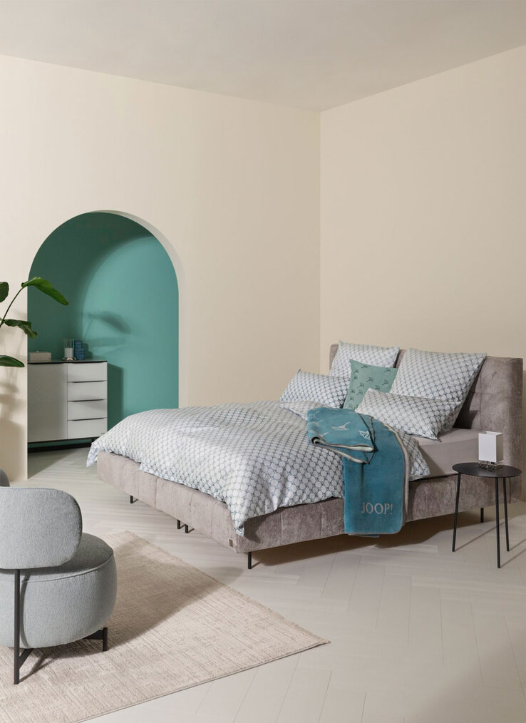 JOOP! Wohndecke FADED CORNFLOWER 150 x 200 cm blau