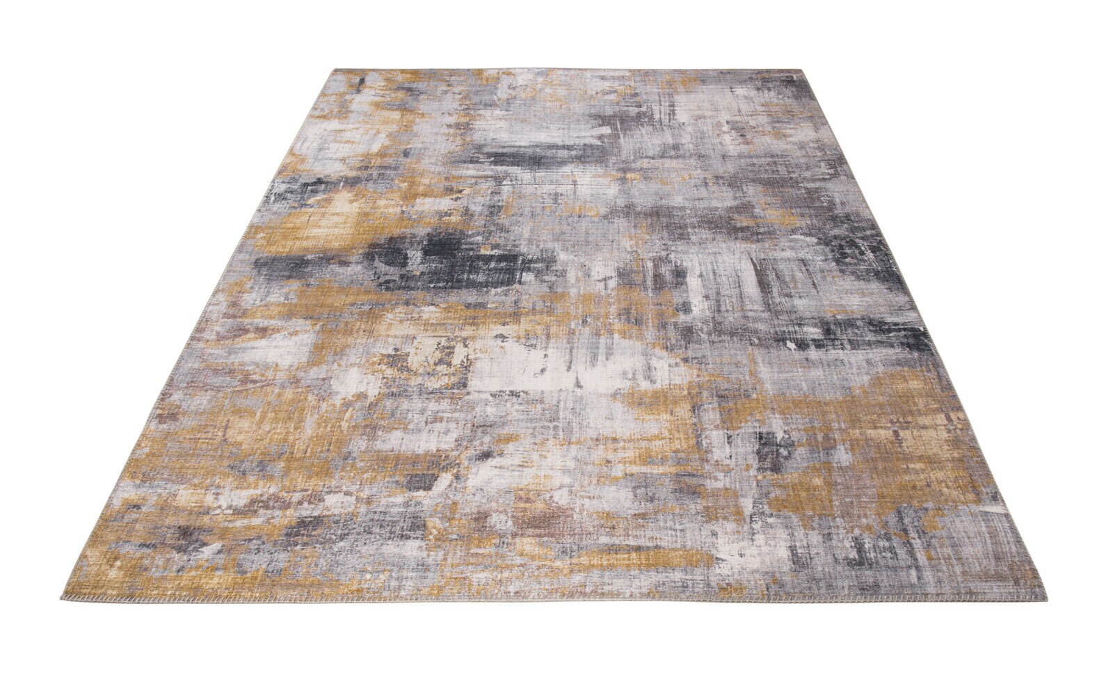 Moderner Teppich PRIMA 160 x 230 cm grau/gelb 