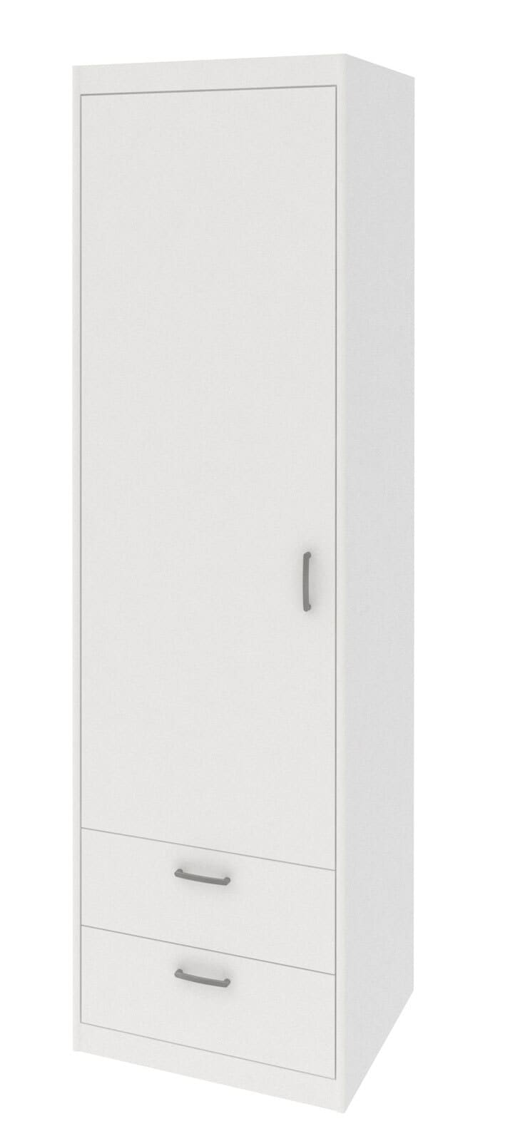 Kleiderschrank MEGA SOFT 55 x 194 cm weiß