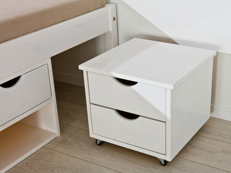 Stauraum-/Funktionsbett Lauro 160 x 200 cm weiß