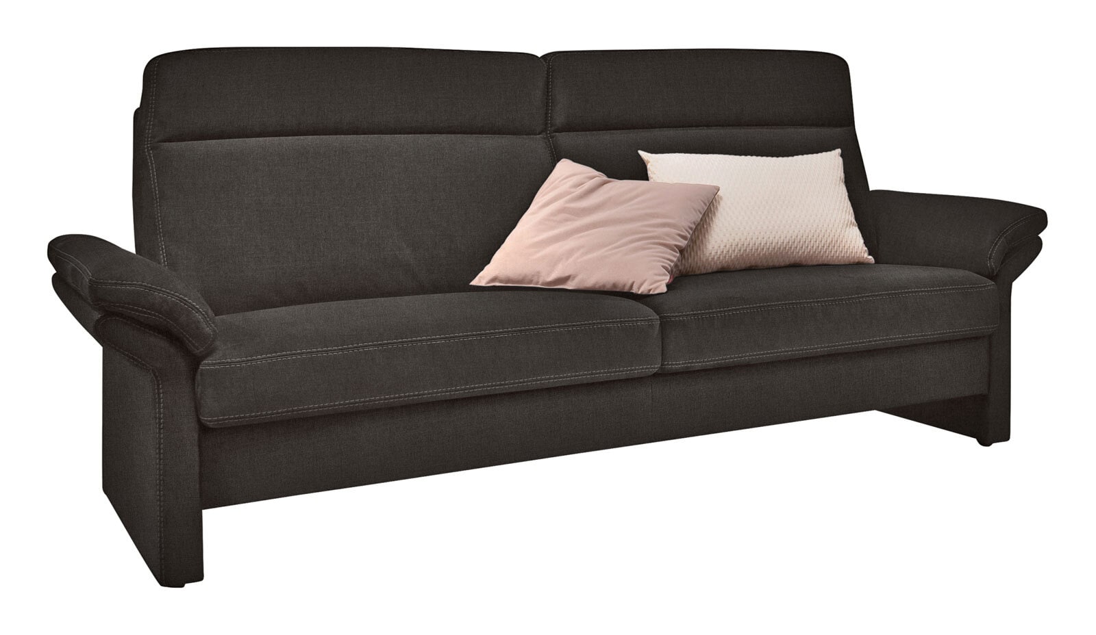 LASCONDO Sofa 3-Sitzer MAXIM I 198 cm Stoffbezug orlando espressobraun