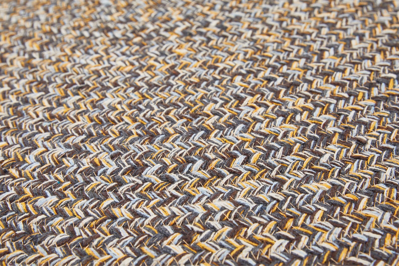 Teppich VALBERG 80 cm rund grau/gelb
