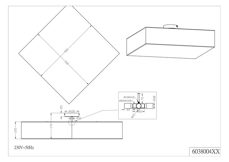 TRIO Retrofit Deckenlampe X-EMBASSY