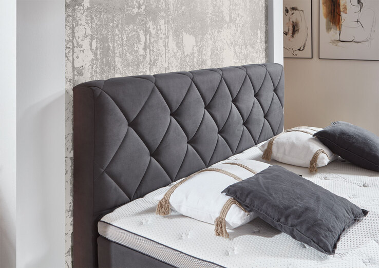 Boxspringbett ROCKAWAY 180 x 200 cm anthrazit