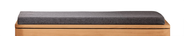 VALMONDO Sitzkissen VEDURA 85 x 34 cm anthrazit