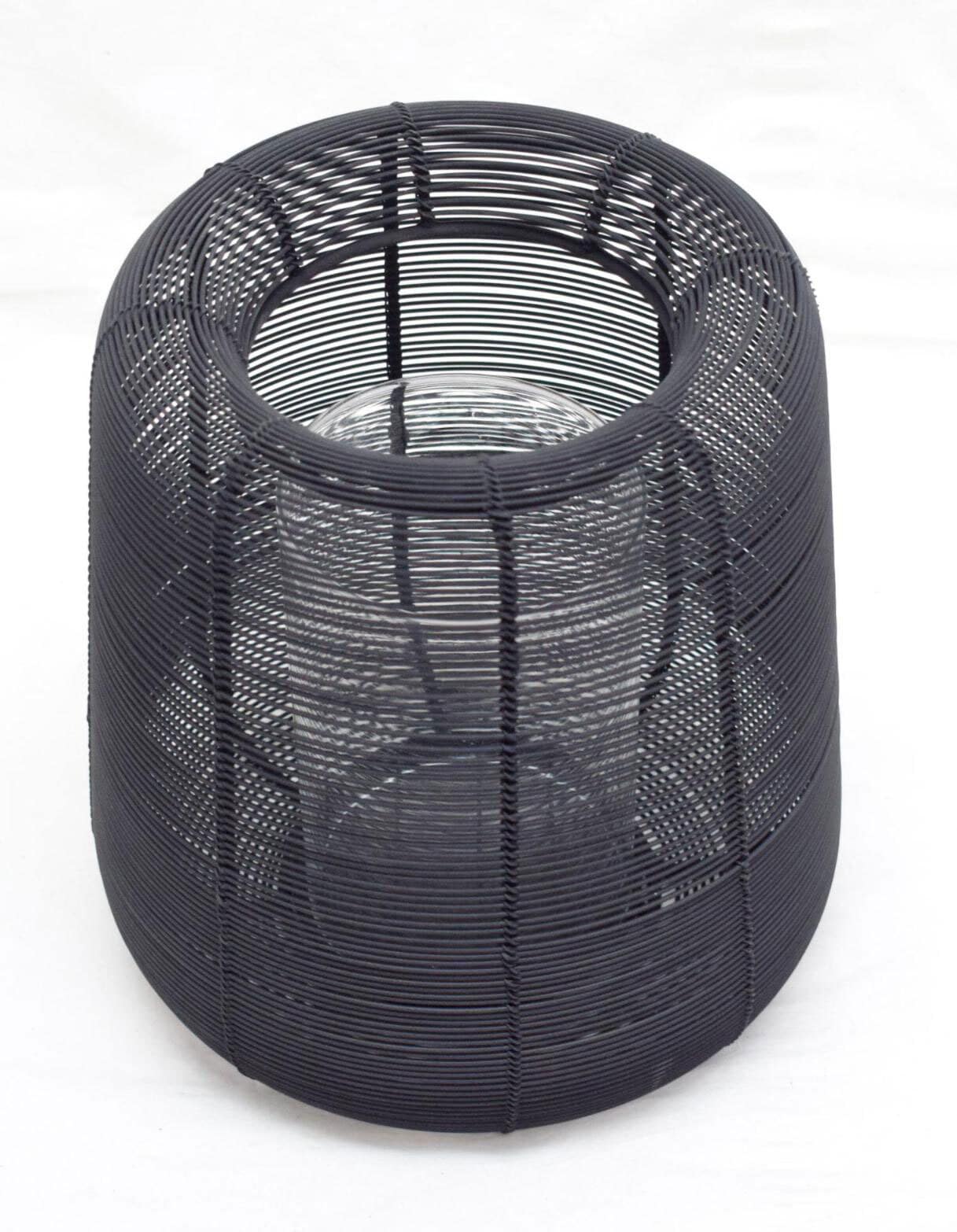 Windlicht MESH 24 cm schwarz