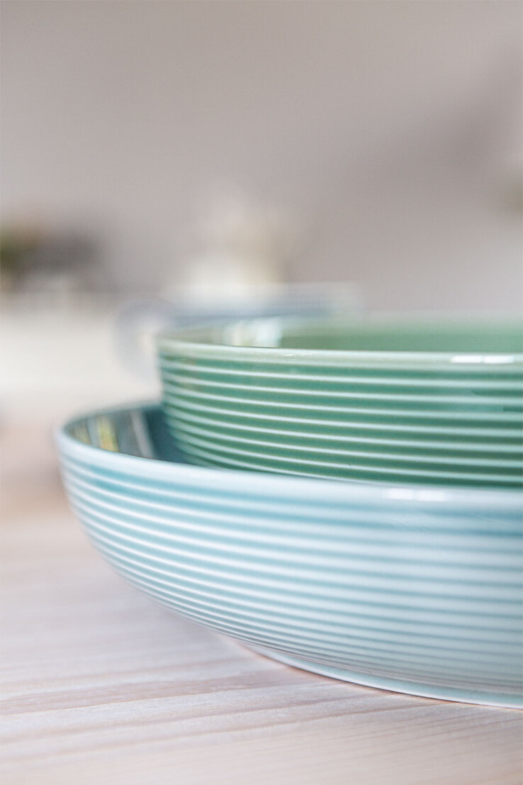 Seltmann Weiden Schale BEAT COLOR GLAZE 2er Set 25,5 cm arktisblau