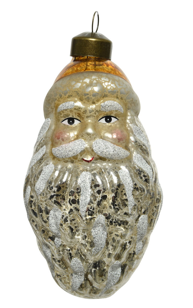 Weihnachtsbaumschmuck Weihnachtsmann goldfarbig
