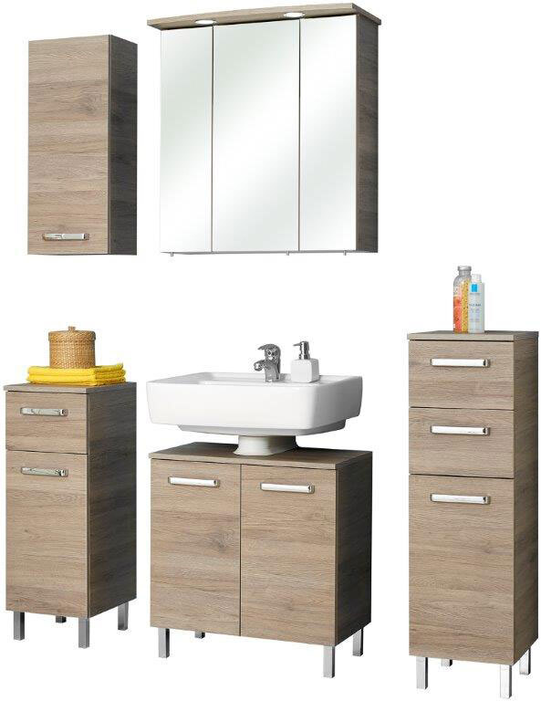 CASAVANTI Hochschrank OFFENBACH 30 x 195,5 x 33 cm braun