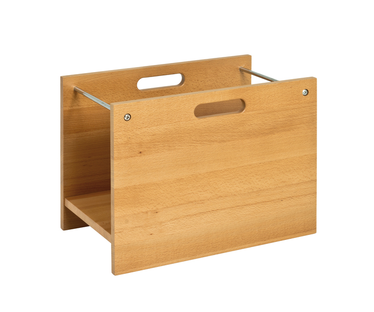 Zeitungsständer 40 x 30 x 25 cm Massiv braun