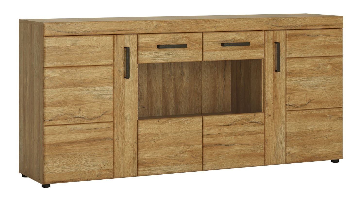 Sideboard CORTINA185,1 x 86 cm Eiche braun