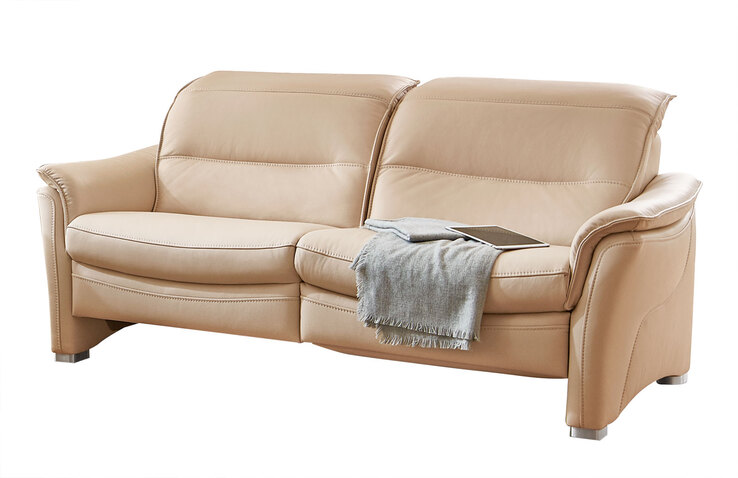 com4lux Ledersofa 2,5-Sitzer 192 cm Ecru