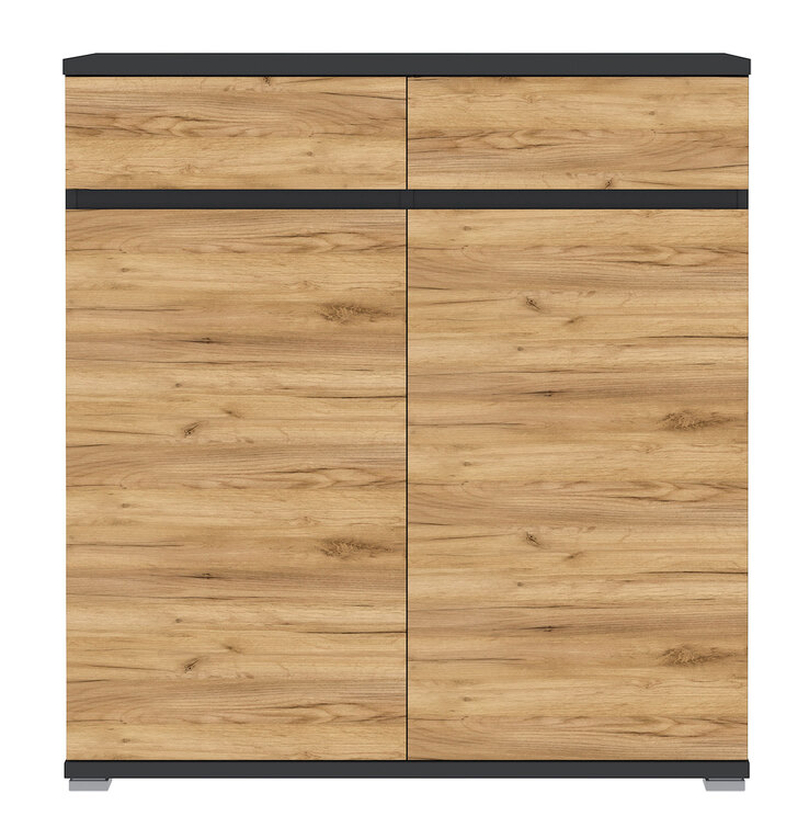 CASAVANTI Schuhschrank ALMADA anthrazit /Navara Eiche NB