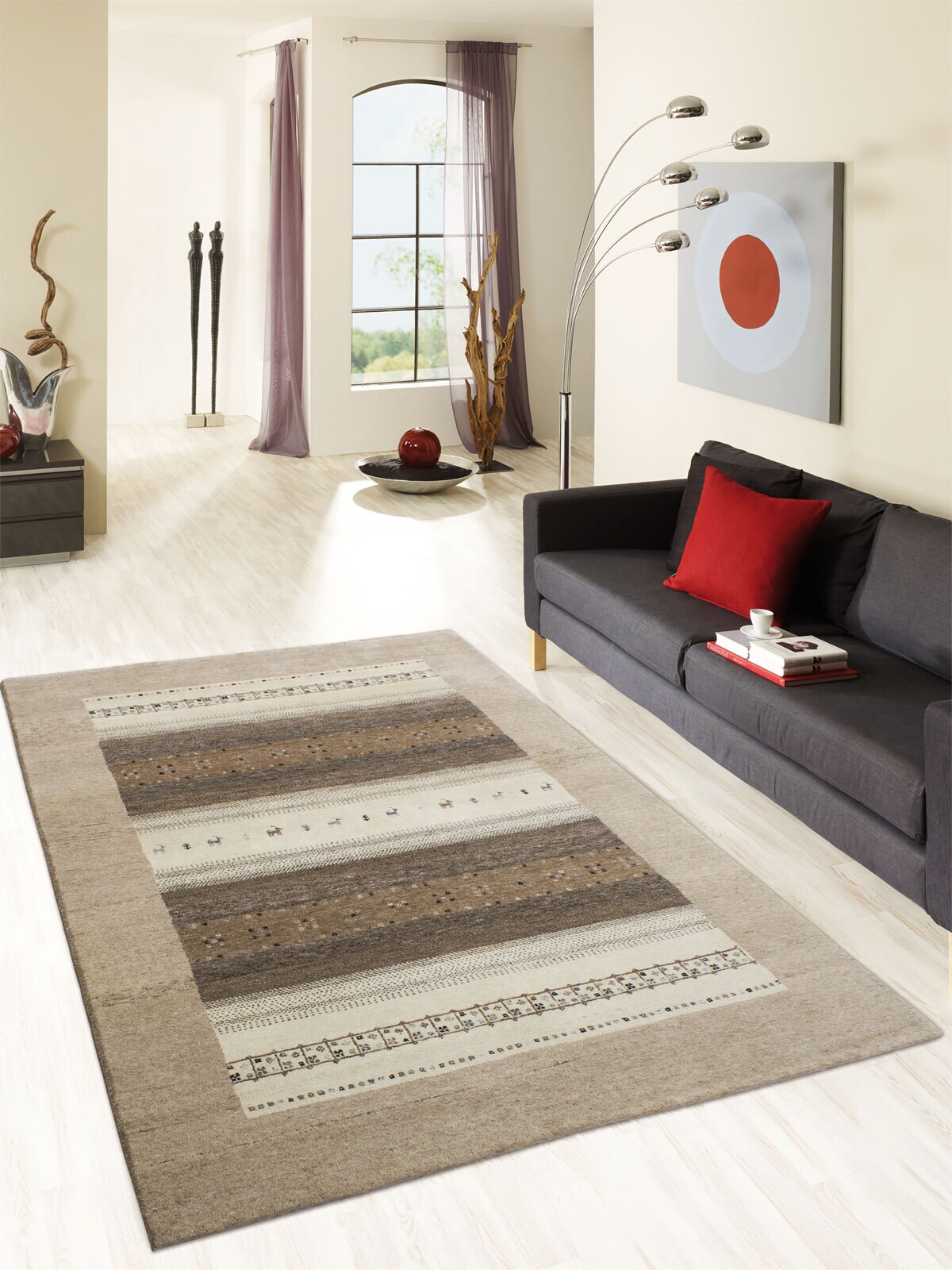 Schurwollteppich AGADIR 140 x 200 cm beige