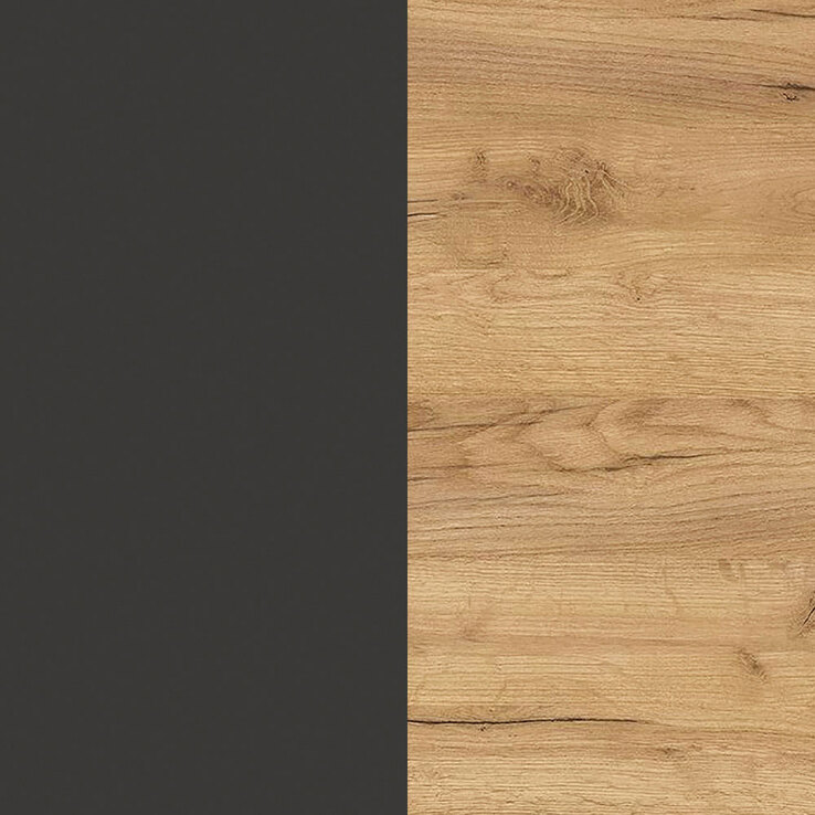 Kommode YONKERS 60 x 97 cm Graphit/ Navarra Eiche