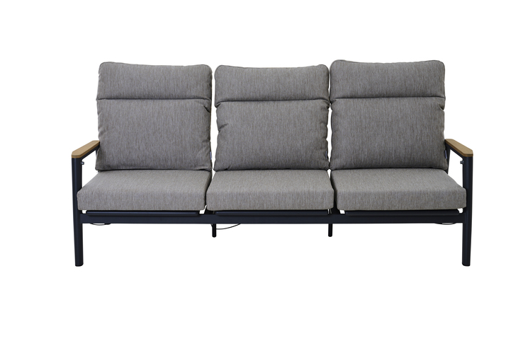 MONDO Loungesofa Outdoor LATEA 208 cm anthrazit /taupe