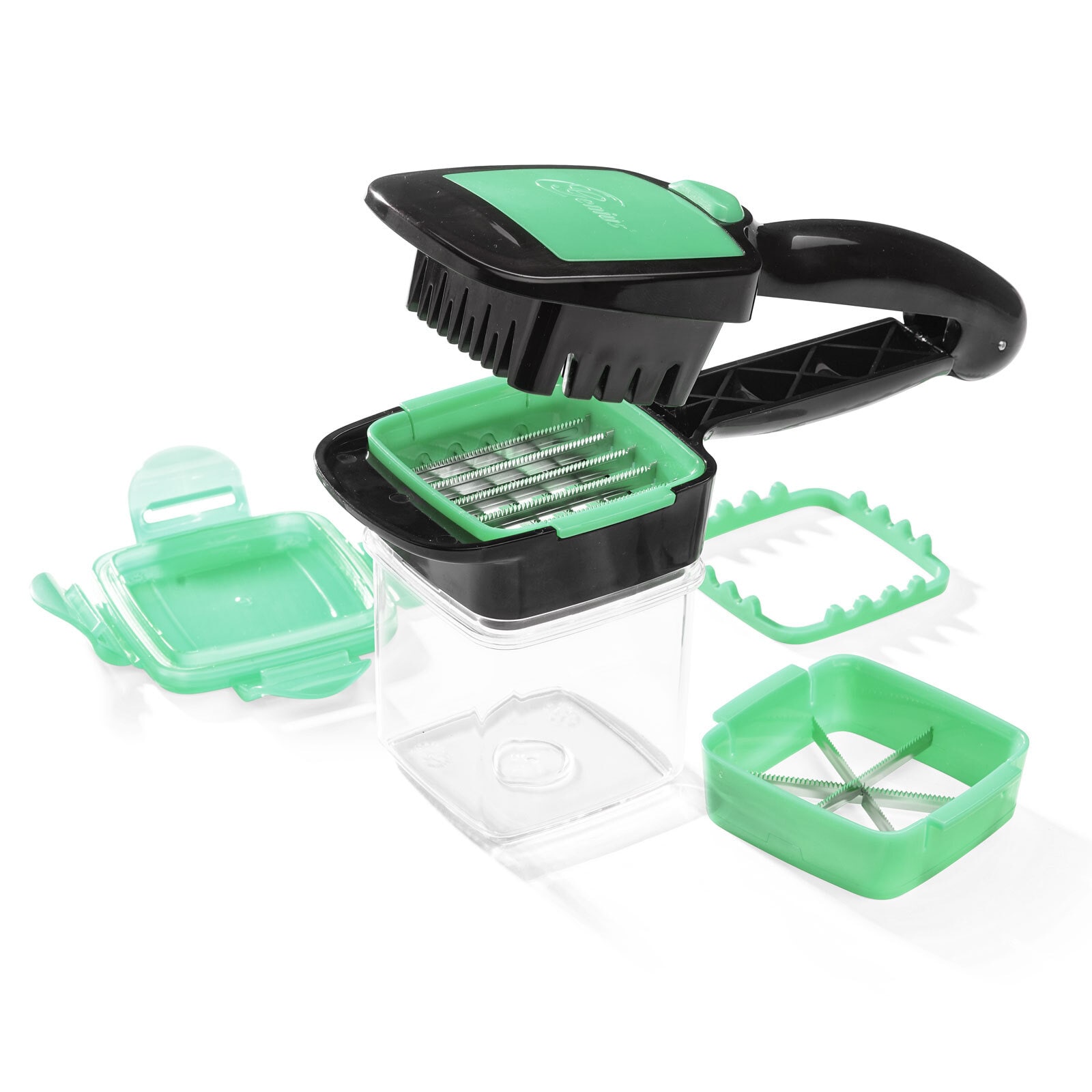 Genius Nicer Dicer QUICK 7-teilig grün/schwarz