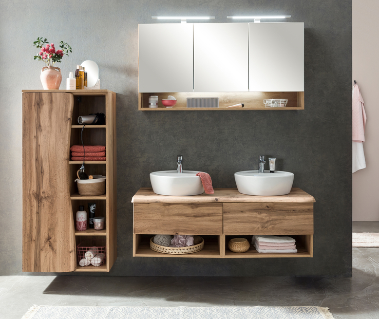Bad-Spiegelschrank ANTWERPEN braun 120cm