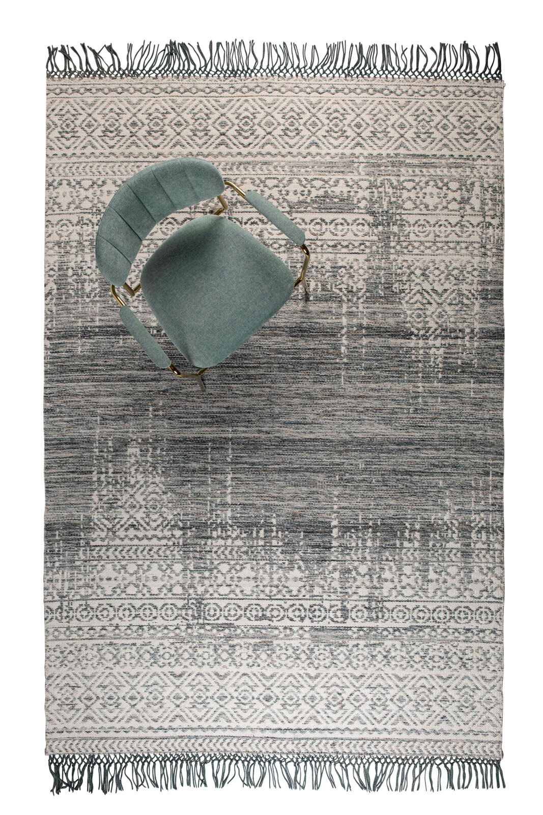 Teppich LIV 200 x 300 cm klassisch blau/beige/mehrfarbig