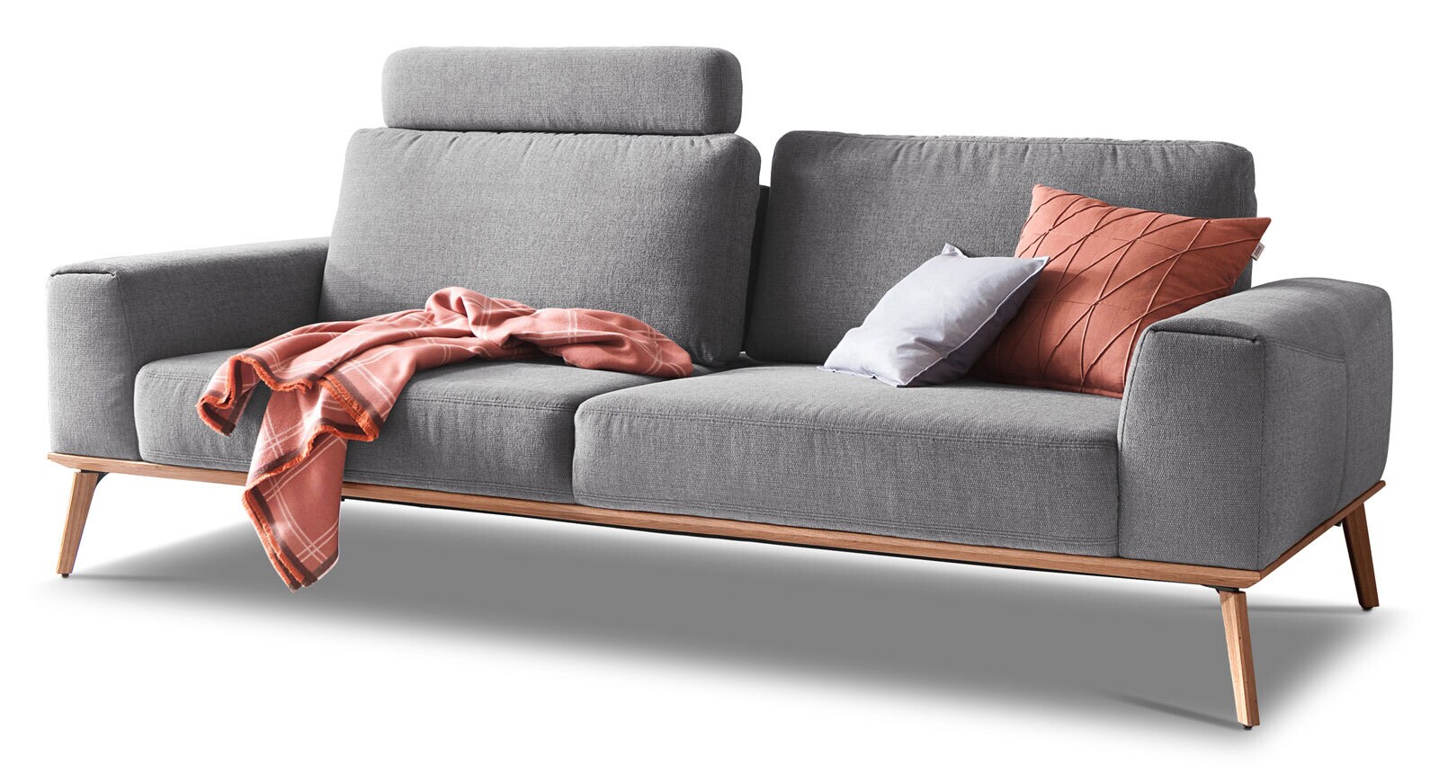 SCHÖNER WOHNEN-Kollektion Sofa 2-Sitzer STAGE Stoff Trend grau