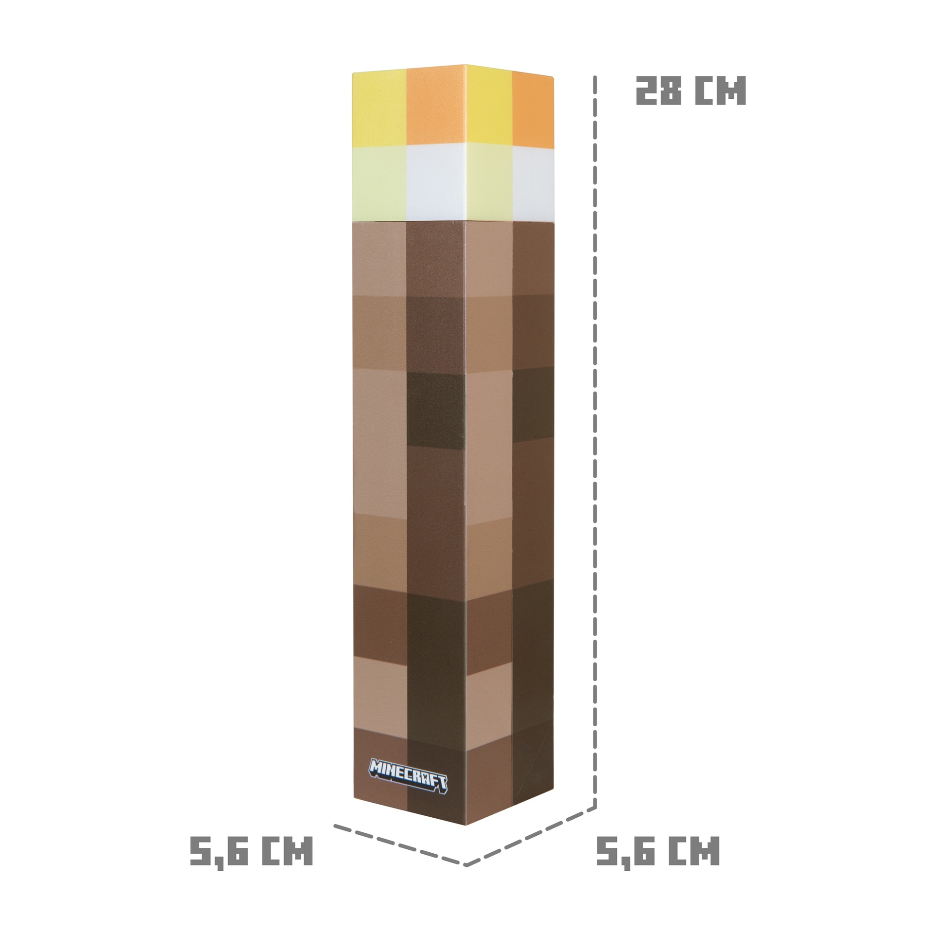 Akku LED Dekoleuchte Fackel MINECRAFT 2-tlg