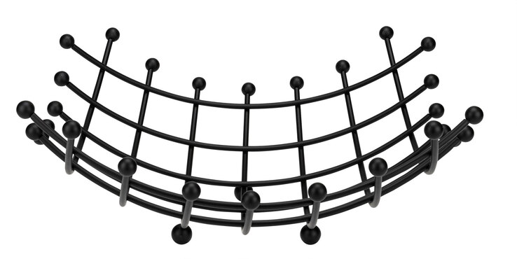 JUSTINUS Obstschale 32 x 32 cm schwarz