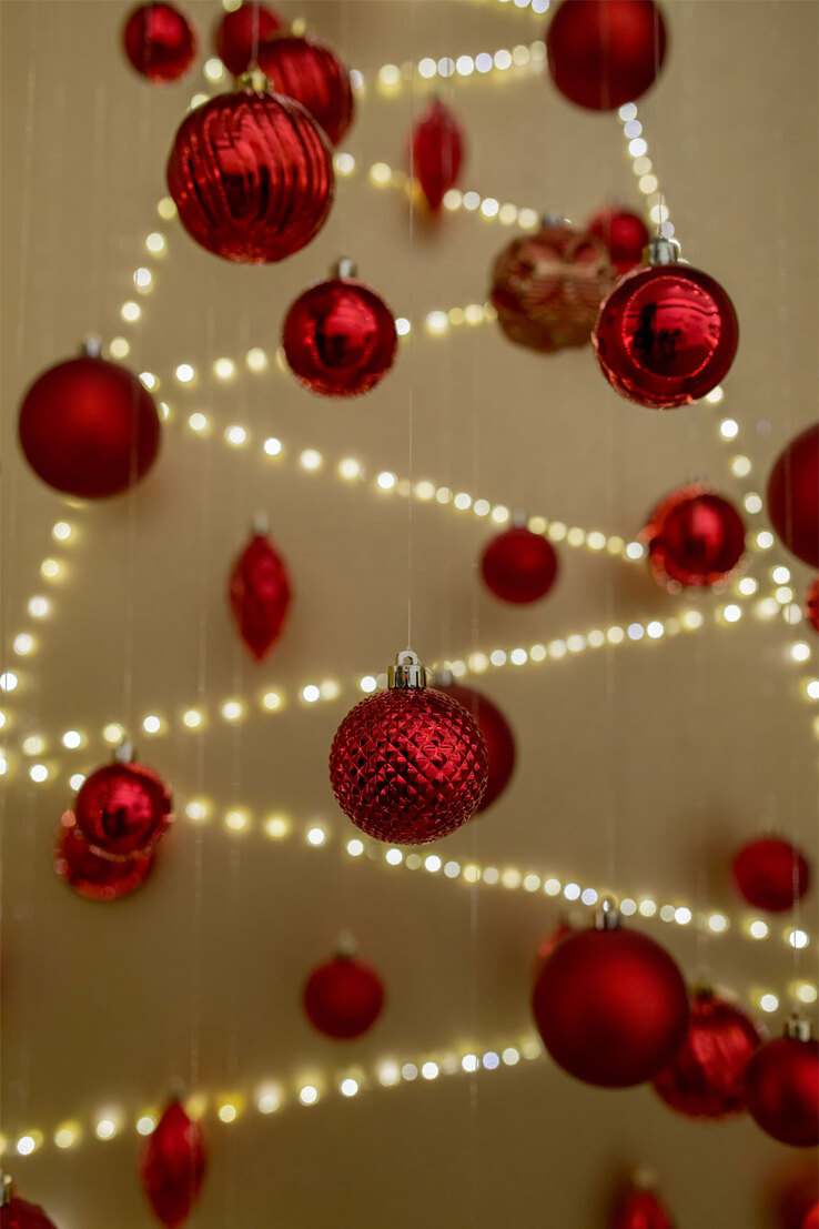 Weihnachtskugeln MIX 37-teilig rot
