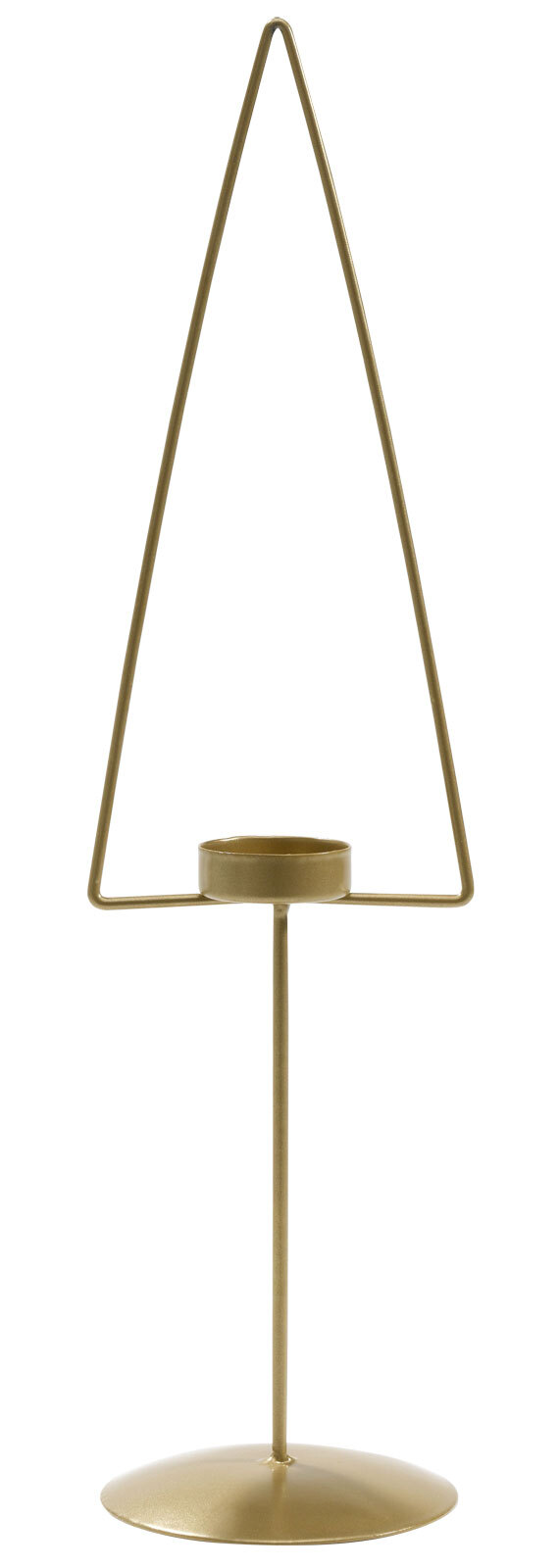 casaNOVA Teelichthalter XMAS TREE 40 cm goldfarbig