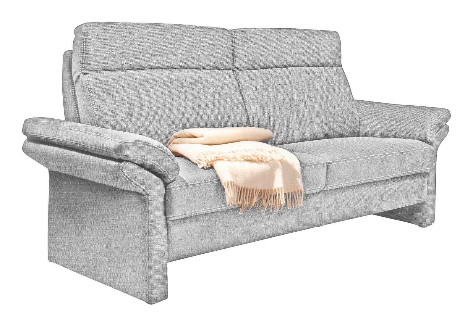 LASCONDO Sofa 2-Sitzer MAXIM I 158 cm Stoffbezug orlando lightgrey
