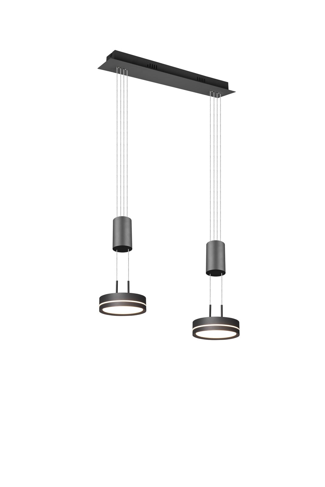 TRIO LED Pendellampe FRANKLIN 2-flg anthrazit