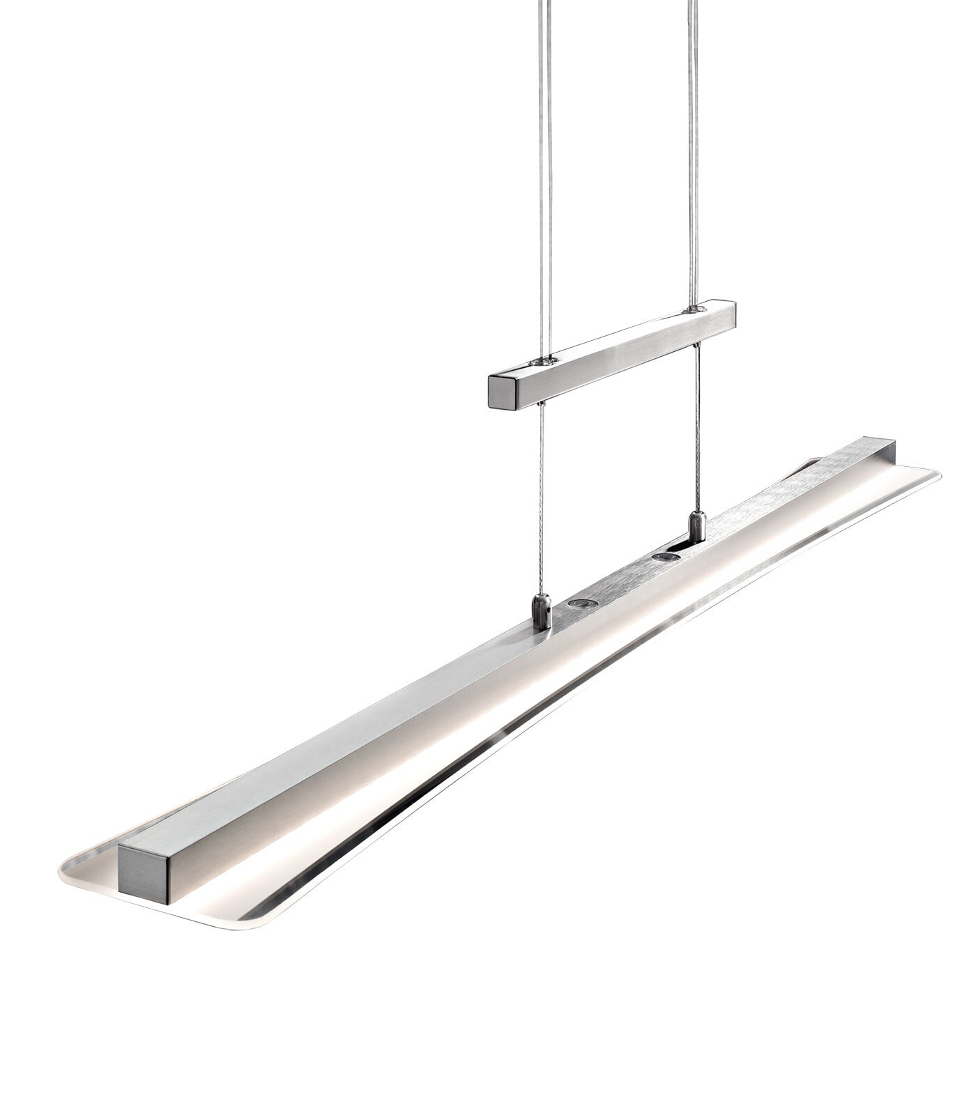 casaNOVA CCT LED Pendellampe SMOOTH 100 cm silberfarbig