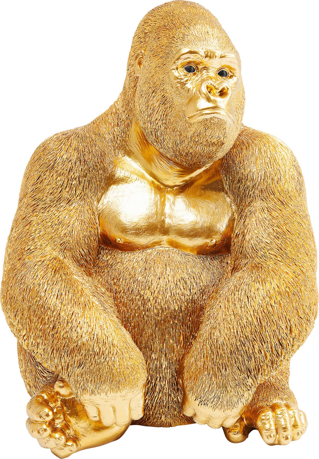 KARE DESIGN Dekofigur MONKEY GORILLA goldfarbig