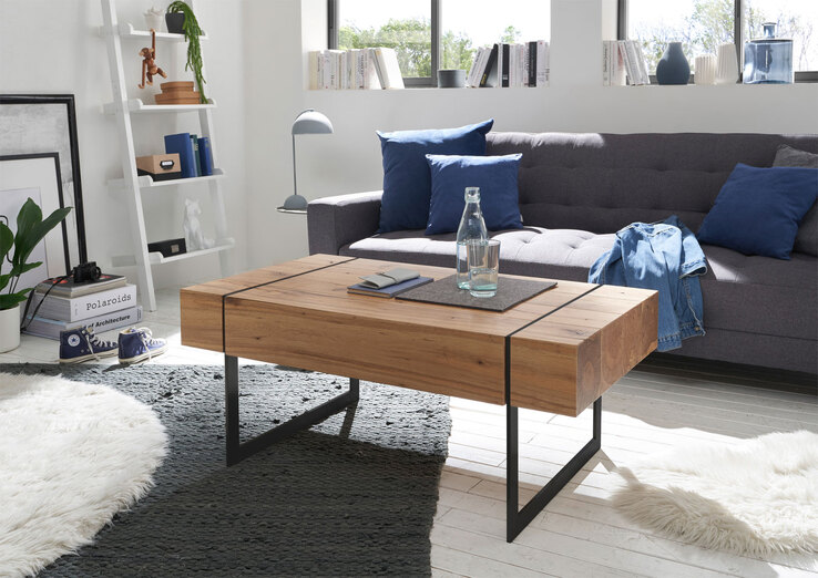 CASAVANTI Couchtisch PAPHOS 110 x 60 cm schwarz