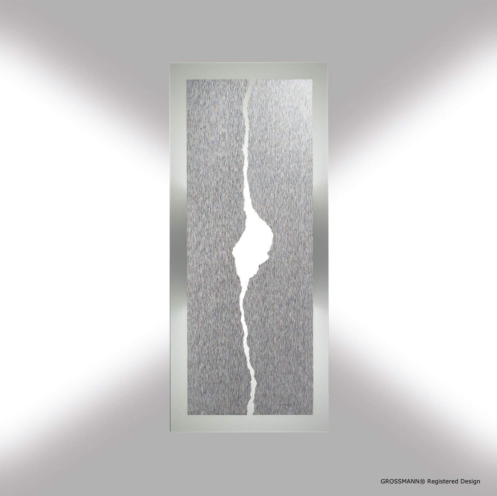 GROSSMANN LED Wand-/Deckenlampe CANYON 42 x 18 cm alufarbig