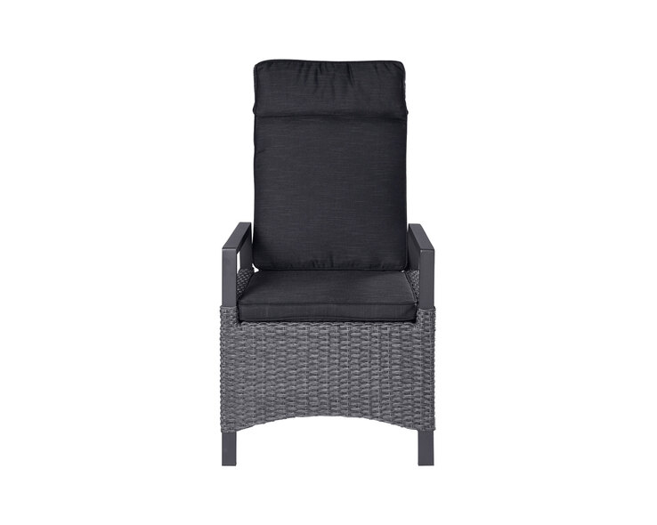 Garden FLAIR Positionsstuhl Garten LEA 2er Set graumix /anthrazit