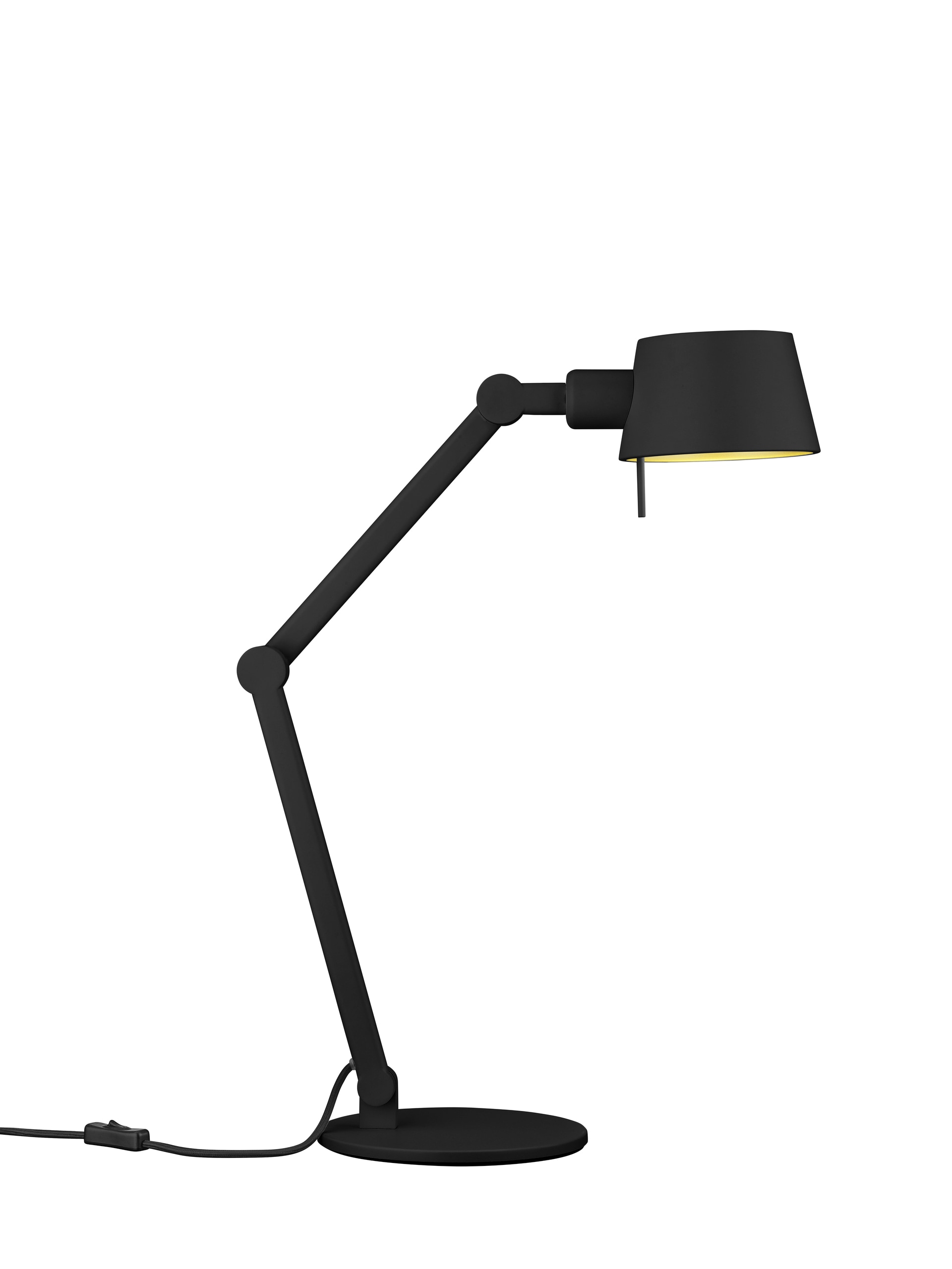 B-LEUCHTEN Retrofit Tischlampe MEDO 39 cm schwarz