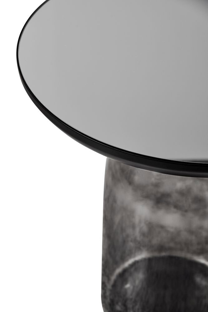 Beistelltisch TILPHA 49 x 56 cm schwarz/ grau